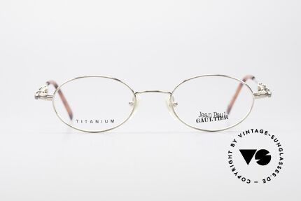 Jean Paul Gaultier 55-0039 Oval Titanium Frame, outstanding TOP-quality (oval GP titanium frame), Made for Men and Women