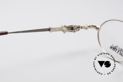 Jean Paul Gaultier 55-0039 Oval Titanium Frame, metal frame can be glazed with optical (sun) lenses, Made for Men and Women