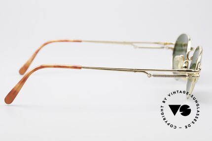 Jean Paul Gaultier 55-4173 Oval Vintage Sunglasses, high-end quality and fancy details (typically Gaultier), Made for Men and Women