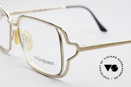 Yves Saint Laurent 4046 Vintage Ladies Eyeglasses, color is Y153: gold-plated / mint green metallic, Made for Women