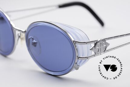Jean Paul Gaultier 58-6202 Side Shields Vintage Shades, often called as "steampunk sunglasses" in these days, Made for Men and Women
