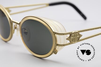Jean Paul Gaultier 58-6202 Side Shields Sunglasses, often called as "steampunk sunglasses" in these days, Made for Men and Women