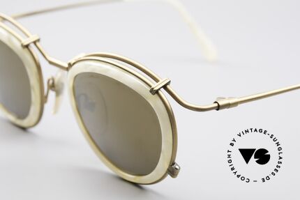 Jean Paul Gaultier 56-2271 Designer Steampunk Shades, noble, gold-mirrored sun lenses (100% UV protection), Made for Men and Women