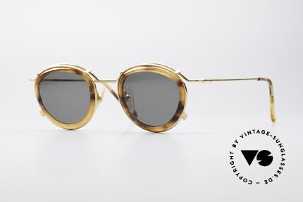 Jean Paul Gaultier 56-2271 Steampunk Designer Shades, rare vintage Jean Paul Gaultier sunglasses from 1995, Made for Men and Women
