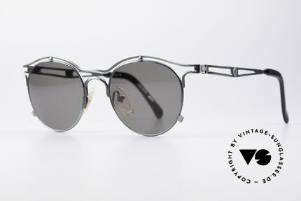 Jean Paul Gaultier 56-2174 Panto Style 90's Sunglasses, tangible, HIGH-END quality, made in Japan (100% UV), Made for Men and Women