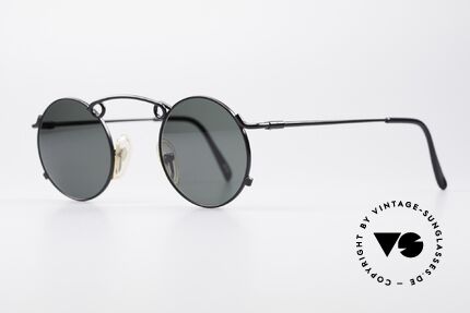 Jean Paul Gaultier 56-1178 Artful Panto Sunglasses, top-notch craftsmanship (built to last); black color, Made for Men and Women