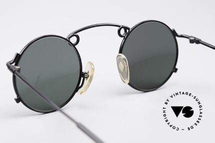 Jean Paul Gaultier 56-1178 Artful Panto Sunglasses, the gray-green sun lenses can be replaced optionally, Made for Men and Women