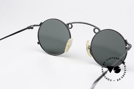 Jean Paul Gaultier 56-1178 Artful Sunglasses Panto, the gray-green sun lenses can be replaced optionally, Made for Men and Women