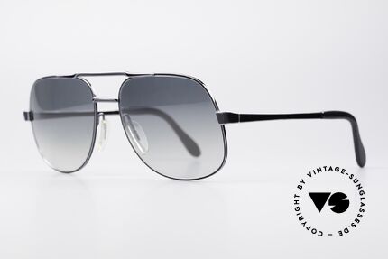 Zeiss 9193 XL Vintage Men's Sunglasses, very noble frame finish in dark-blue / black metallic, Made for Men