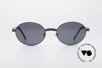 Jean Paul Gaultier 58-5104 Oval Designer Sunglasses, "J.P.G." on bridge and temples (like a computer font), Made for Men and Women