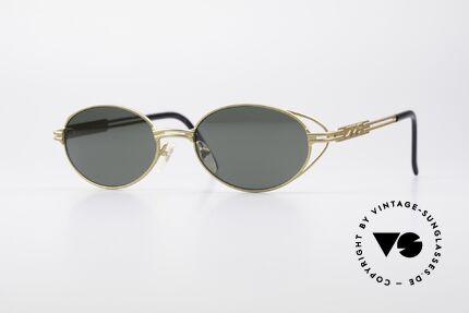 Jean Paul Gaultier 58-6106 Oval Designer Sunglasses, oval 90's designer sunglasses by Jean Paul GAULTIER, Made for Men and Women
