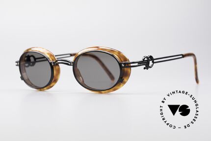 Jean Paul Gaultier 58-5201 Rare 90's Steampunk Shades, true rarity in high-end quality (100% UV protect.), Made for Men and Women