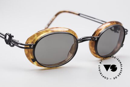 Sunglasses Jean Paul Gaultier 58-5201 Rare 90's Steampunk Shades