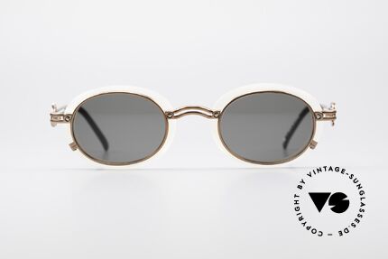 Jean Paul Gaultier 58-5201 Rare Sunglasses Steampunk, great combination of materials and design details, Made for Men and Women