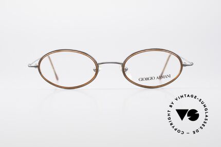 Giorgio Armani 1012 Oval Vintage Unisex Frame, discreet oval metal frame in tangible top-quality, Made for Men and Women