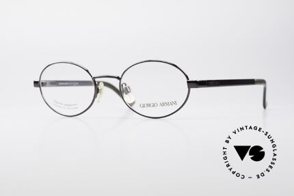 Giorgio Armani 257 90s Oval Vintage Eyeglasses, oval designer eyeglass-frame by GIORGIO ARMANI, Made for Men and Women