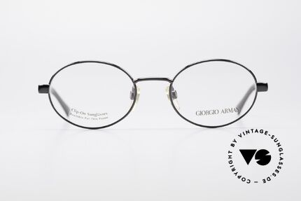 Giorgio Armani 257 90s Oval Vintage Eyeglasses, sober, timeless style: suitable for many occasions, Made for Men and Women