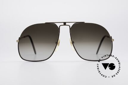 Neostyle Jet 16 Extraordinary 80's Glasses, modified 'aviator design' in dark-gray and gold, Made for Men