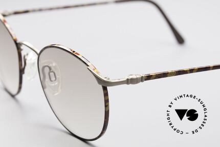 Giorgio Armani 132 Old 90's Panto Sunglasses, elegant color combination of tortoise and matt-silver, Made for Men Giorgio Armani 132 Old 90's Panto Sunglasses, elegant color combination of tortoise and matt-silver, Made for Men