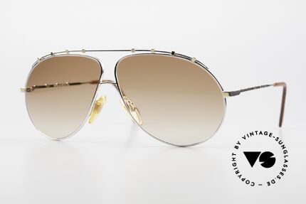 Zollitsch Marquise Rare Vintage Sunglasses, precious, large metal frame for men (140mm width), Made for Men