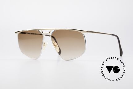 Zollitsch Cadre 9 18kt Gold Plated Sunglasses, vintage Zollitsch designer sunglasses from the 1980's, Made for Men
