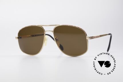 Zollitsch Cadre 8 18k Gold Plated Sunglasses, vintage Zollitsch designer sunglasses from the 1980's, Made for Men