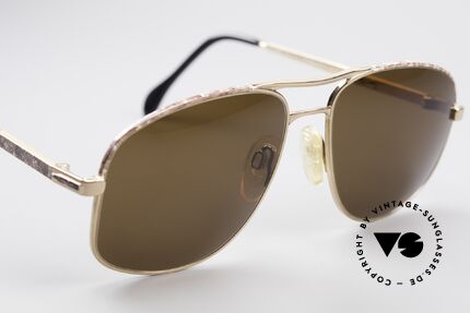 Zollitsch Cadre 8 18k Gold Plated Sunglasses, unworn (like all our rare vintage Zollitsch sunglasses), Made for Men