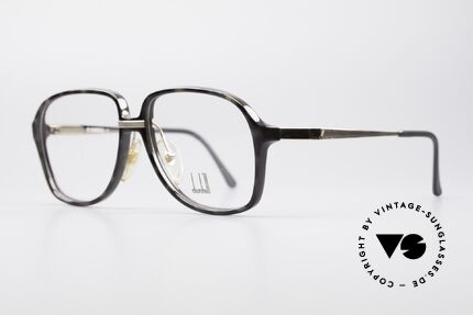 Dunhill 6053 80's Vintage Glasses Men, granite-colored OPTYL front & flexible spring joints, Made for Men