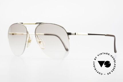 Dunhill 6022 Rare 80's Gentlemen's Frame, precious, gold-plated frame with light-tinted lenses, Made for Men
