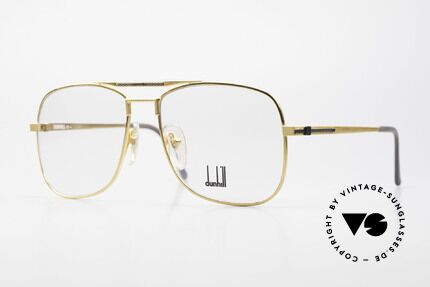 Dunhill 6038 Gold-Plated Titanium Frame Details