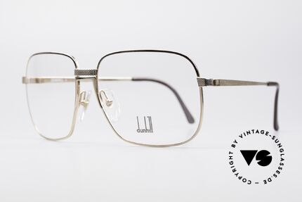 Dunhill 6090 Gold Plated 90's Eyeglasses, gold-plated frame with flexible bridge; 1. class comfort, Made for Men