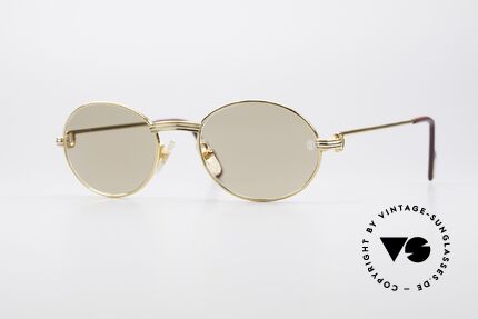 Cartier Saint Honore Oval Luxury Sunglasses, oval vintage CARTIER sunglasses from app. 1998/99, Made for Men and Women