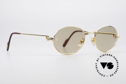 Cartier Saint Honore Oval Luxury Sunglasses, 'Staint Honore' is one of the oldest streets in Paris, Made for Men and Women