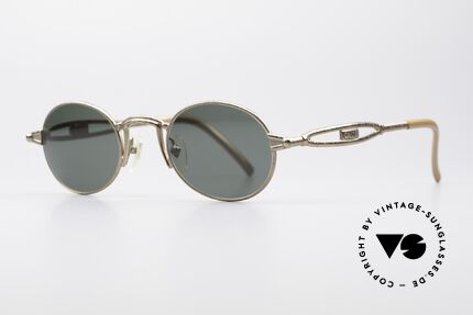 Jean Paul Gaultier 56-7108 Oval Designer Sunglasses, 1. class quality, made in Japan, 'burnt gold' finish, Made for Men and Women