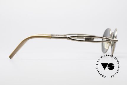 Jean Paul Gaultier 56-7108 Oval Designer Sunglasses, the sun lenses can be replaced with prescriptions, Made for Men and Women