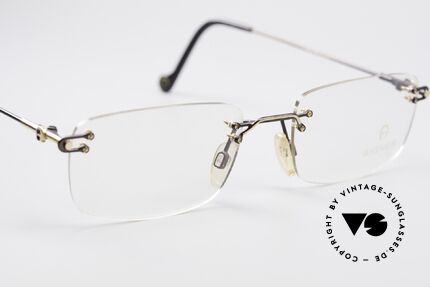 Aigner EA360 Rimless Vintage Glasses, NO RETRO, but genuine VINTAGE commodity (+ EA case), Made for Men