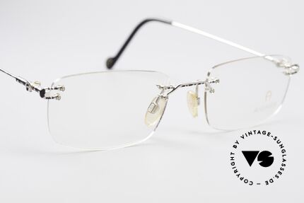 Aigner EA360 Rimless Vintage Eyeglasses, NO RETRO, but genuine VINTAGE commodity (+ EA case), Made for Men