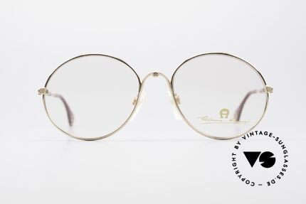 Aigner EA13 Round 80's Luxury Glasses, round unisex frame in small / medium size 53/18, Made for Men and Women