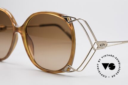 Christian Dior 2616 80's Ladies Sunglasses XXL, unworn rarity in high-end quality (Optyl material), Made for Women