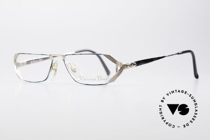 Christian Dior 2617 Vintage Reading Glasses, the unique frame pattern looks teal / gray & gold, Made for Men