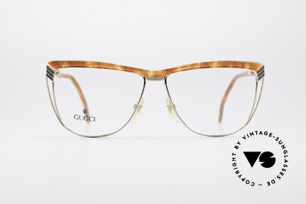 Gucci 2300 Ladies Designer Eyeglasses, with the famous Gucci symbol (2 connected stirrups), Made for Women