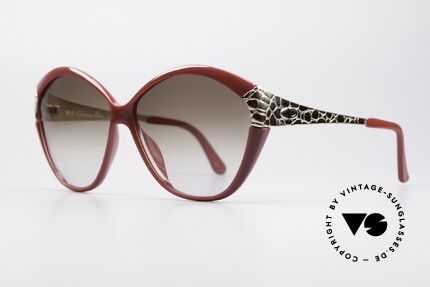 Christian Dior 2319 Ladies Designer Sunglasses, GOLD-PLATED temples with 'croco' pattern, Made for Women