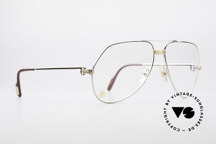 Cartier Vendome LC - L Platinum Finish Frame Luxury, this pair (with L.Cartier decor) in LARGE size 62-14,140, Made for Men