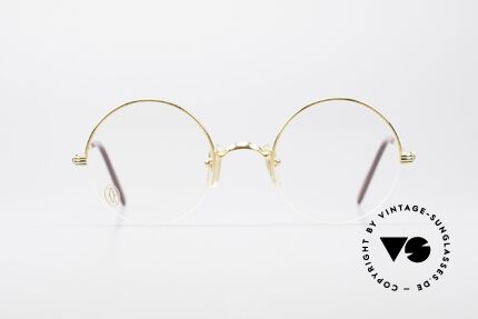 Cartier Mayfair - S Luxury Round Eyeglasses Nylor, small round eyeglasses in S size 45°20, 135, Made for Men and Women