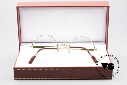 Cartier Mayfair - S Luxury Round Eyeglasses Nylor, with original Cartier box, case and certificate, Made for Men and Women
