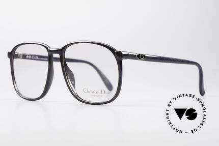 Christian Dior 2341 80's Optyl Monsieur Glasses, very noble men's frame with discreet coloring/pattern, Made for Men