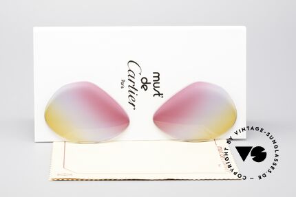 Cartier Vendome Lenses - M Tricolored Sunrise Lenses Details