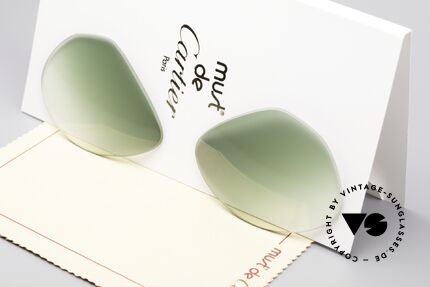 Cartier Vendome Lenses - M Sun Lenses Green Gradient, new CR39 UV400 plastic lenses (for 100% UV protection), Made for Men and Women