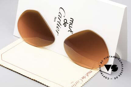 Cartier Vendome Lenses - L Sun Lenses Sunset Gradient, new CR39 UV400 plastic lenses (for 100% UV protection), Made for Men