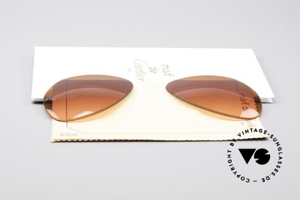 Cartier Vendome Lenses - L Sun Lenses Sunset Gradient, made by our optician (thus, brand-new and scratch-free), Made for Men